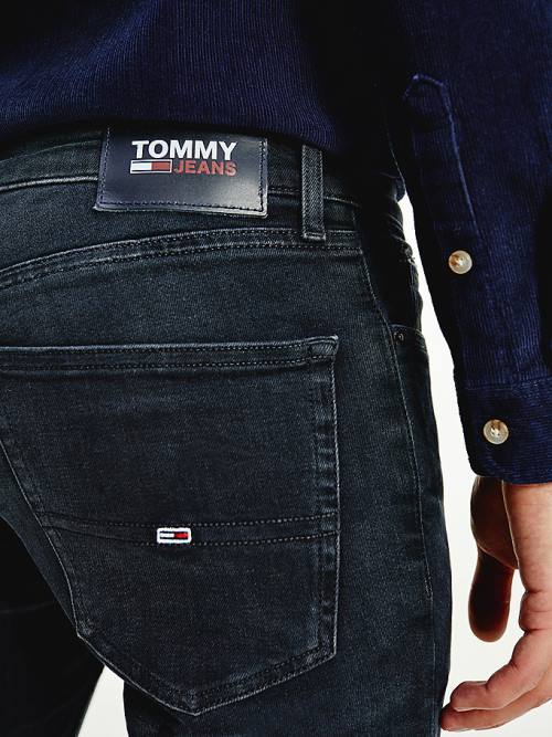 Tommy Hilfiger Scanton Slim Fit Black Faded Moški Kavbojke Denim | TH045AJD