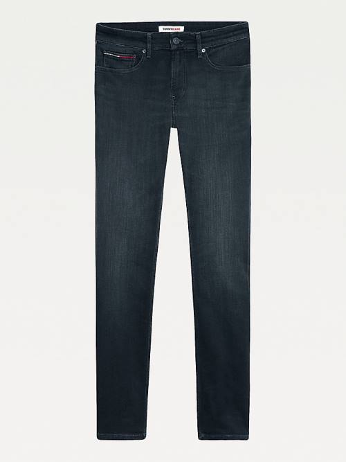 Tommy Hilfiger Scanton Slim Fit Black Faded Moški Kavbojke Denim | TH045AJD