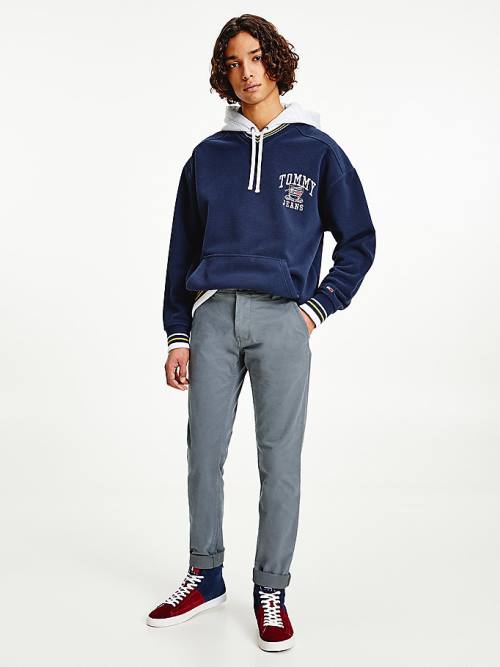 Tommy Hilfiger Scanton Slim Fit Chinos Moški Hlače Siva | TH390JNK