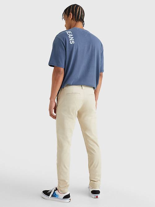 Tommy Hilfiger Scanton Slim Fit Chinos Moški Hlače Bež | TH762GQI