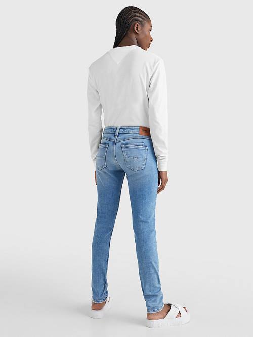 Tommy Hilfiger Scarlett Low Rise Skinny Ženske Kavbojke Denim | TH834PRL