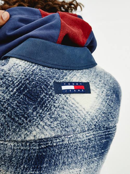 Tommy Hilfiger Sherpa Check Trucker Moški Jakne Bela | TH104FHO