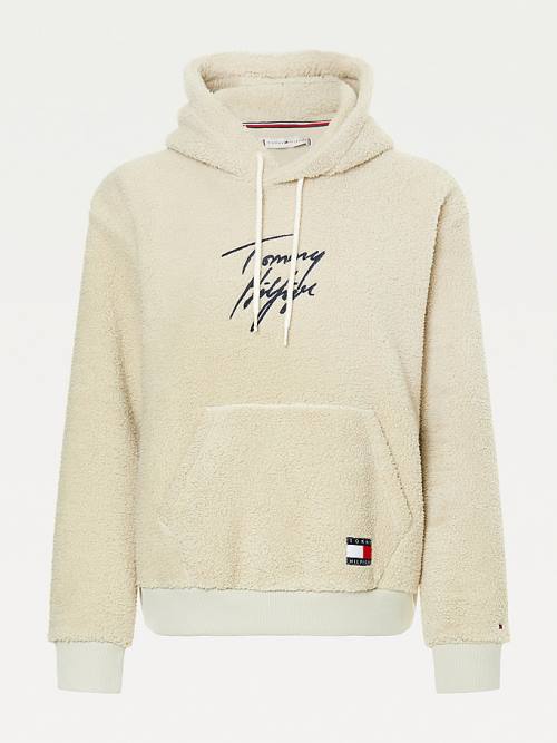 Tommy Hilfiger Sherpa Lounge Ženske Pulover s kapuco Bež | TH274MAF