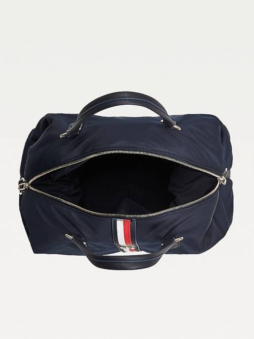 Tommy Hilfiger Signature Tape Weekender Ženske Torbice Modra | TH948IPH