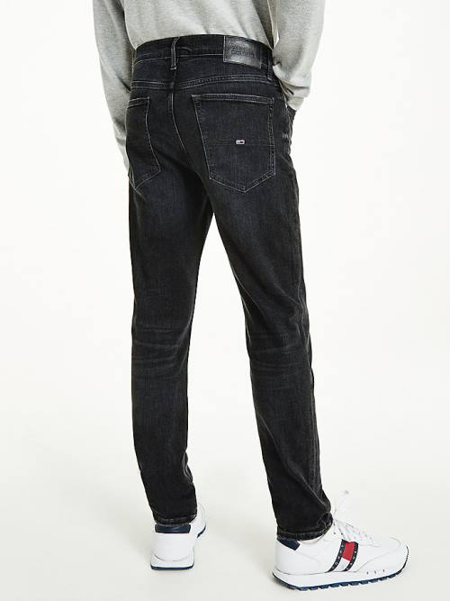 Tommy Hilfiger Simon Skinny Distressed Black Moški Kavbojke Denim | TH063JED