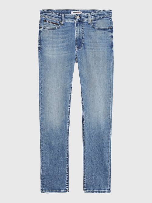 Tommy Hilfiger Simon Skinny Faded Moški Kavbojke Denim | TH957LIO