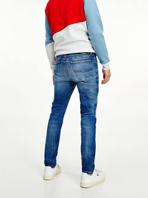 Tommy Hilfiger Simon Skinny Fit Faded Moški Kavbojke Denim | TH380NOB