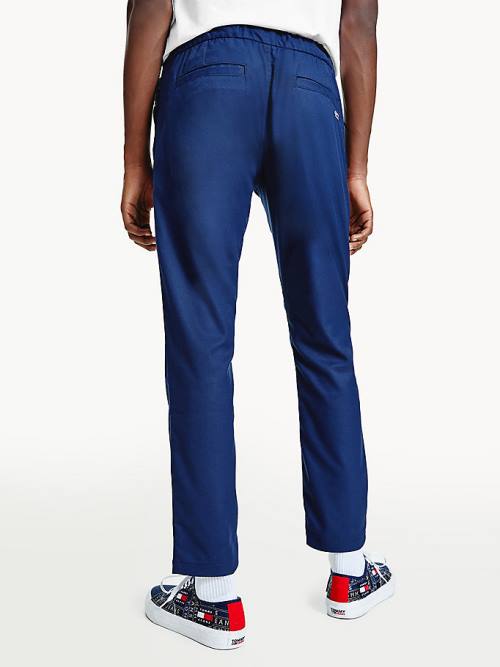 Tommy Hilfiger Slim Fit Joggers Moški Hlače Modra | TH240ENQ