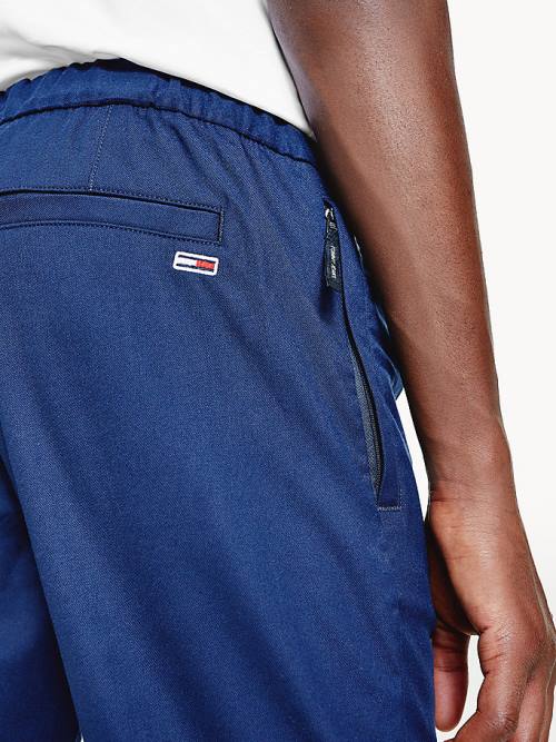 Tommy Hilfiger Slim Fit Joggers Moški Hlače Modra | TH240ENQ