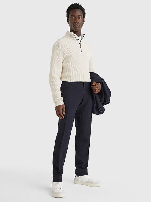 Tommy Hilfiger Slim Fit Moški Hlače Modra | TH793XZG