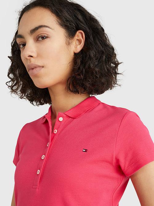 Tommy Hilfiger Slim Fit Ženske Polo Majica Roza | TH967DSU