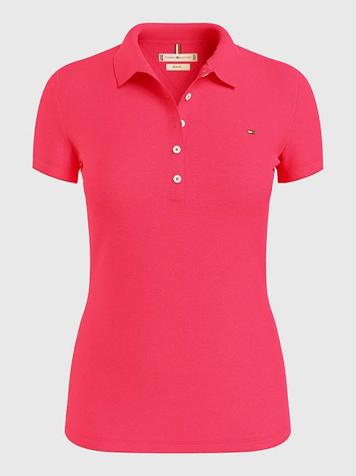 Tommy Hilfiger Slim Fit Ženske Polo Majica Roza | TH967DSU