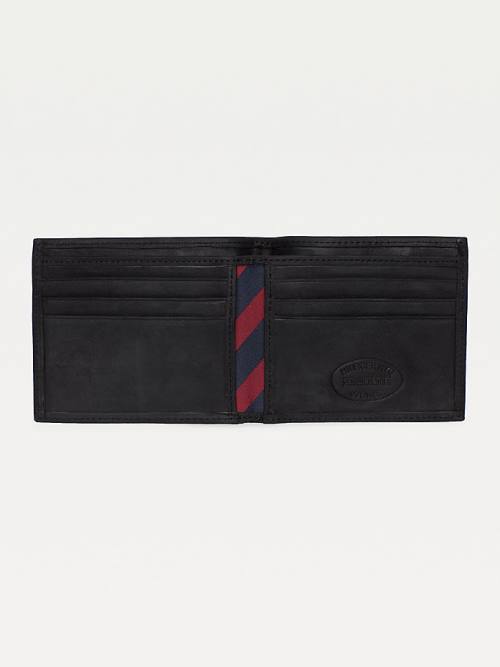 Tommy Hilfiger Small Bifold Card Moški Denarnice Črna | TH186FIN