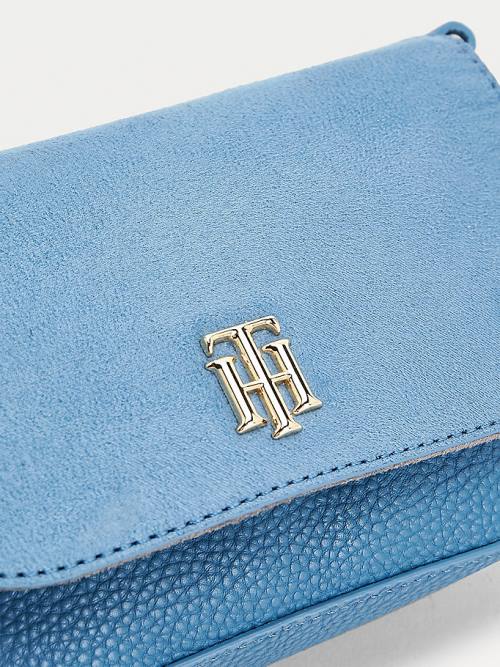 Tommy Hilfiger Small Monogram Crossover Ženske Torbice Modra | TH129NWA