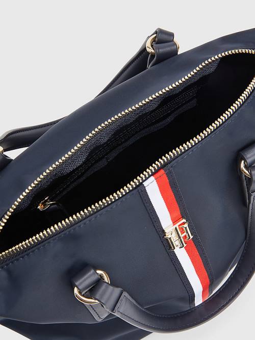 Tommy Hilfiger Small Signature Tote Ženske Torbice Modra | TH021LWS