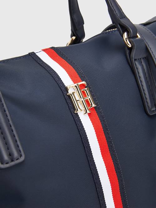 Tommy Hilfiger Small Signature Tote Ženske Torbice Modra | TH021LWS