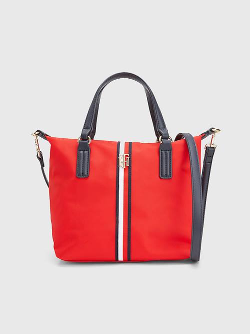 Tommy Hilfiger Small Signature Tote Ženske Torbice Rdeča | TH601AOL