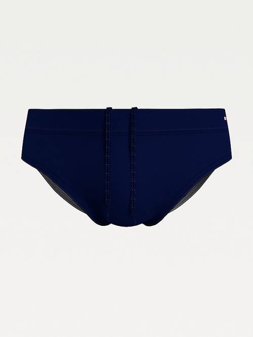 Tommy Hilfiger Solid Colour Briefs Moški Kopalke Modra | TH258NHY