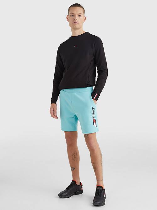 Tommy Hilfiger Sport Essential Organic Cotton Moški Kratke Hlače Modra | TH197UEB