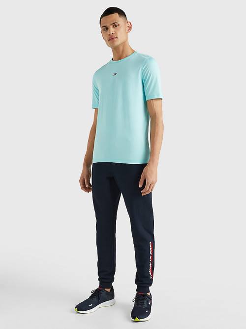 Tommy Hilfiger Sport Essential Slim Fit Recycled Moški Majice Modra | TH965LDE