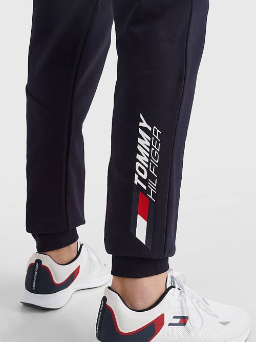 Tommy Hilfiger Sport Essential TH Cool Joggers Moški Hlače Modra | TH853SAF