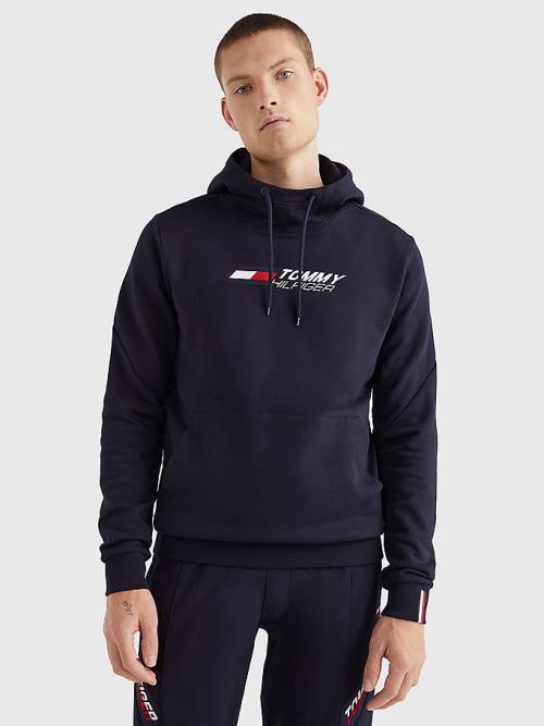 Tommy Hilfiger Sport Essential TH Cool Moški Pulover s kapuco Modra | TH185XQB