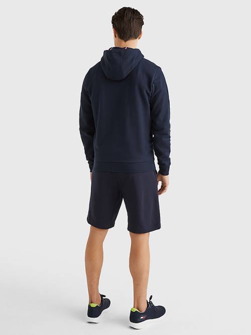 Tommy Hilfiger Sport Essential TH Cool Zip-Thru Moški Pulover s kapuco Modra | TH823RHZ