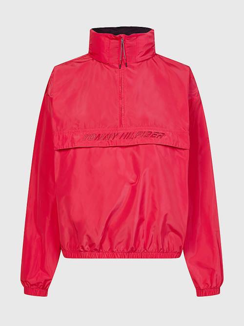 Tommy Hilfiger Sport Half-Zip Relaxed Fit Anorak Ženske Jakne Roza | TH592YDV