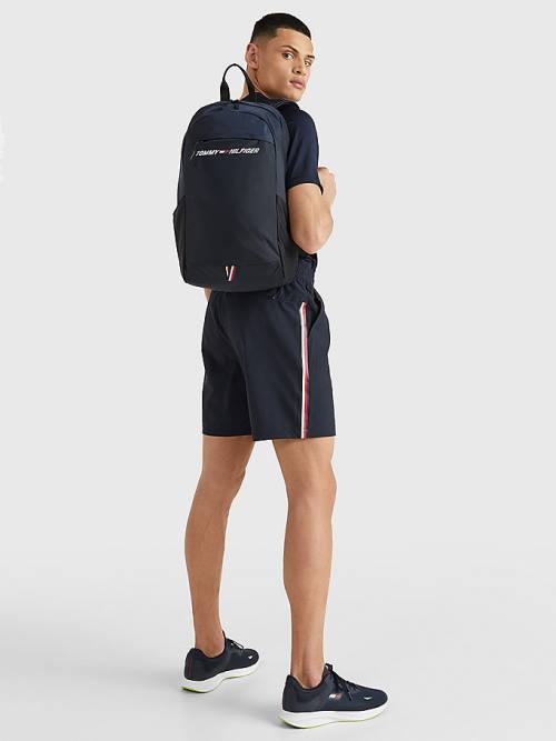 Tommy Hilfiger Sport Logo Backpack Moški Torbice Modra | TH590DQI