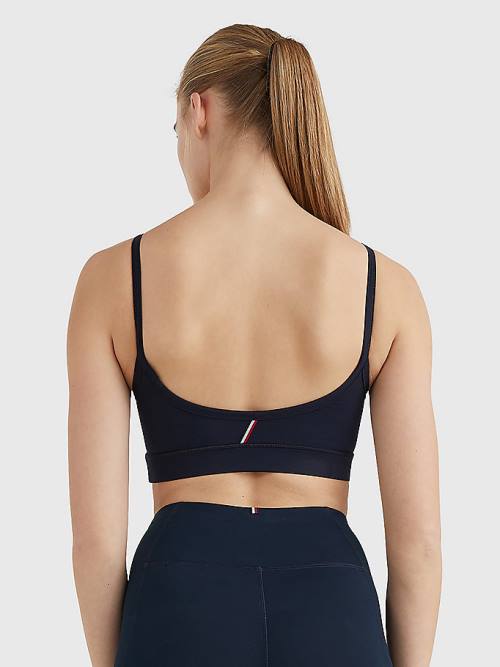 Tommy Hilfiger Sport Low Support Bra Ženske Spodnje Perilo Modra | TH670RTC