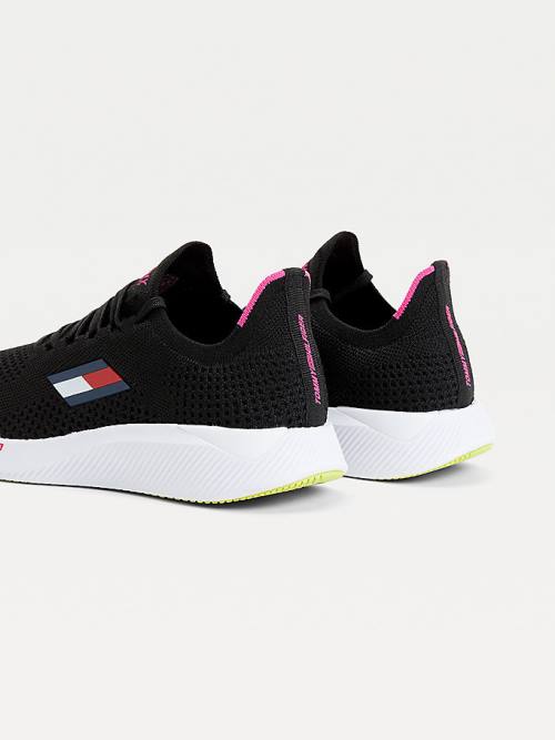 Tommy Hilfiger Sport Performance Knitted Elite Ženske Superge Črna | TH381TLB