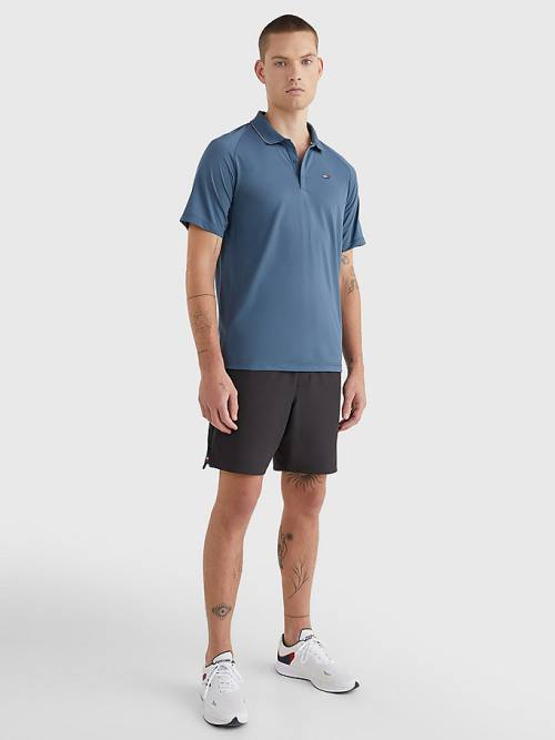 Tommy Hilfiger Sport Performance Moški Polo Majica Modra | TH019HWF