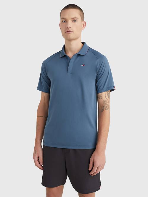 Tommy Hilfiger Sport Performance Moški Polo Majica Modra | TH019HWF