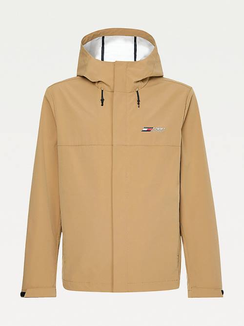 Tommy Hilfiger Sport Slim Fit Windbreaker Moški Jakne Rjav | TH769SJD