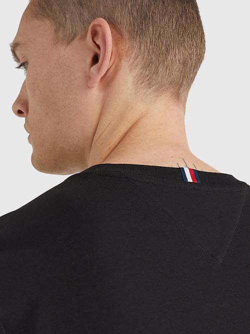 Tommy Hilfiger Sport Stretch Organic Cotton Jersey Moški Majice Črna | TH937JZE