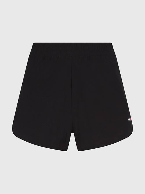 Tommy Hilfiger Sport Stretch Woven Ženske Kratke Hlače Črna | TH624YGW