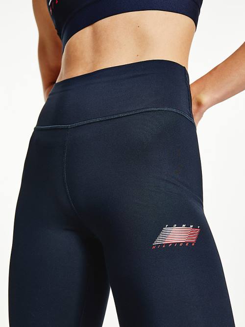 Tommy Hilfiger Sport TH Cool Flag Ženske Pajkice Modra | TH945LSG