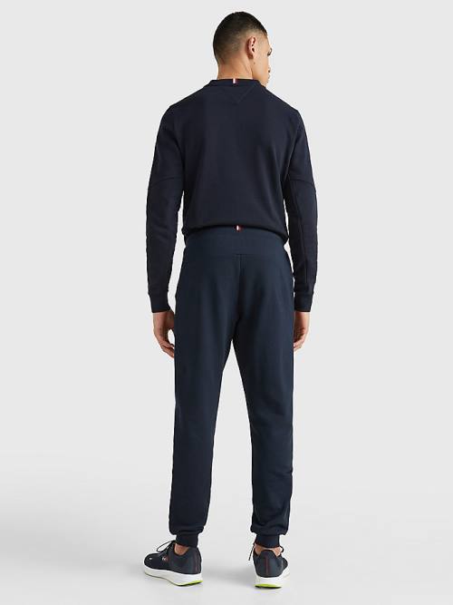 Tommy Hilfiger Sport TH Cool Organic Cotton Joggers Moški Hlače Modra | TH609JWS