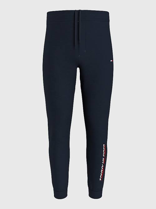 Tommy Hilfiger Sport TH Cool Organic Cotton Joggers Moški Hlače Modra | TH609JWS