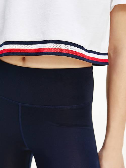 Tommy Hilfiger Sport TH Cool Relaxed Organic Cotton Ženske Majice Bela | TH826YBK