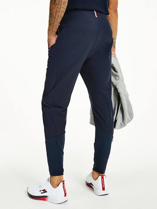 Tommy Hilfiger Sport Training Joggers Moški Hlače Modra | TH792PUF