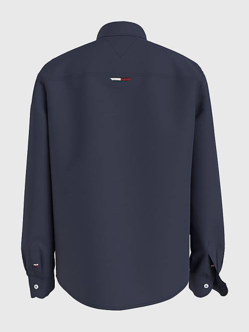 Tommy Hilfiger Stretch Organic Cotton Pique Fantje Srajce Modra | TH185JRV