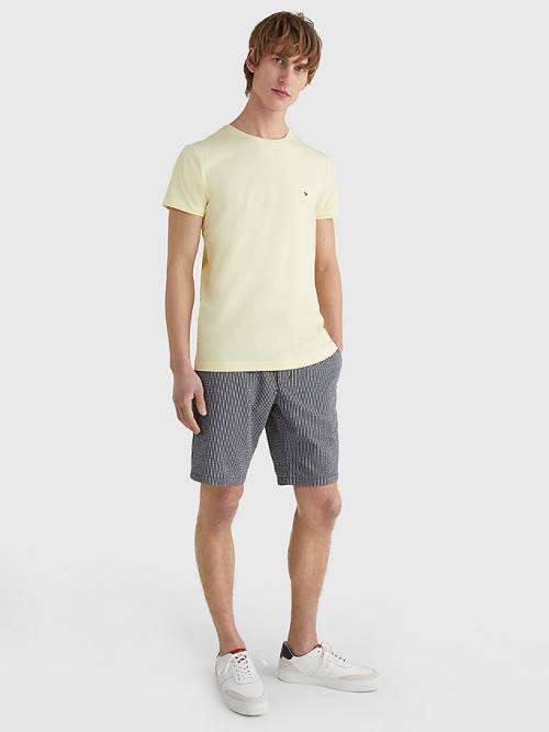 Tommy Hilfiger Stretch Organic Cotton Slim Fit Moški Majice Rumena | TH273CXZ