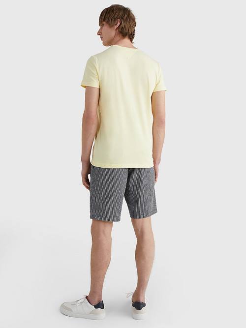 Tommy Hilfiger Stretch Organic Cotton Slim Fit Moški Majice Rumena | TH273CXZ