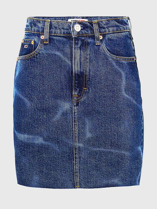 Tommy Hilfiger Swimming Pool Wash Denim Mom Ženske Krilo Denim | TH376VAN