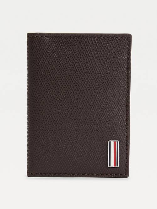 Tommy Hilfiger TH Business Bifold Leather Moški Denarnice Rjav | TH508BTE