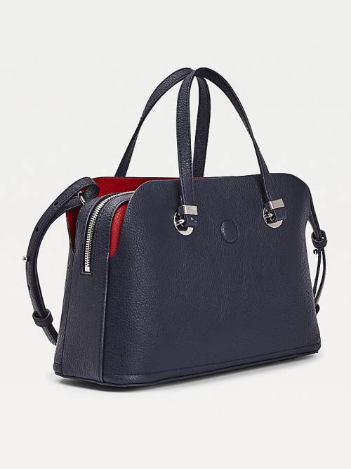 Tommy Hilfiger TH Core Medium Satchel Ženske Torbice Modra | TH732ZSP