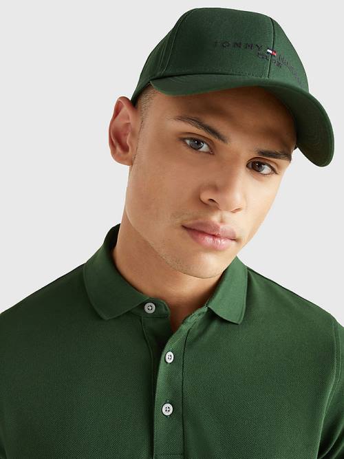 Tommy Hilfiger TH Established Baseball Cap Moški Kapa Zelena | TH254CHQ