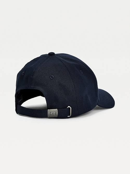 Tommy Hilfiger TH Established Organic Cotton Cap Moški Kapa Modra | TH076QNZ