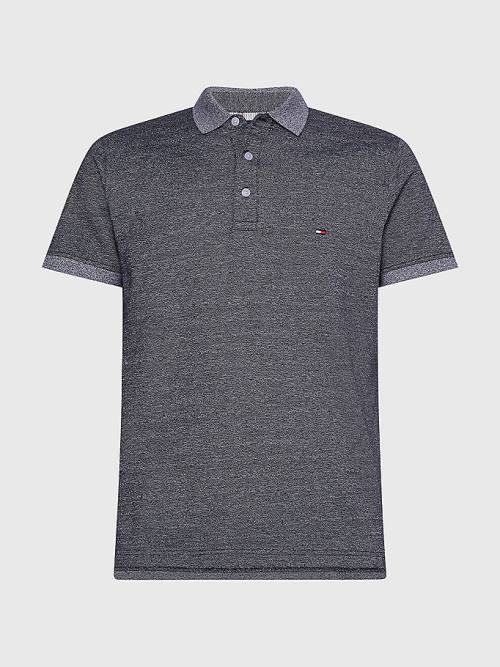 Tommy Hilfiger TH Flex Slim Fit Moški Polo Majica Modra | TH759HXR